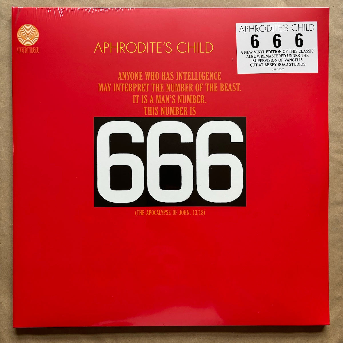 666 THE APOCALYPSE OF JOHN: Double Vinyl LP