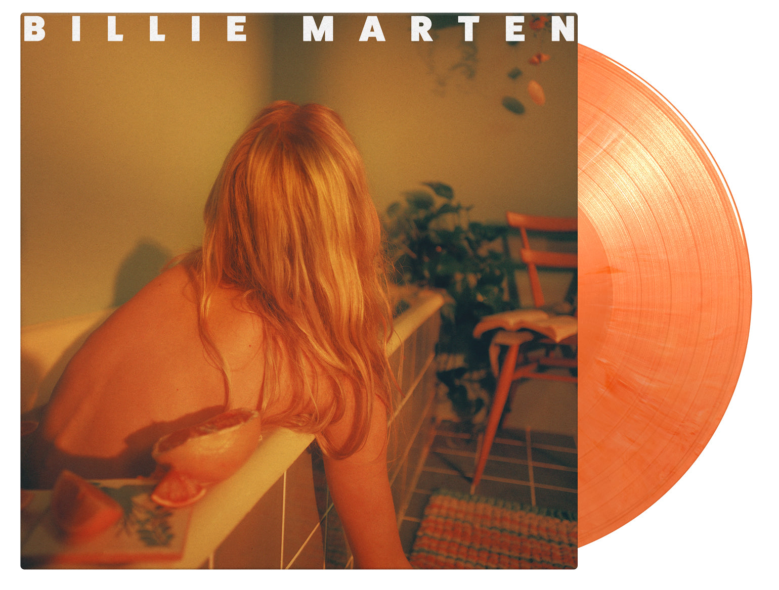 Feeding Seahorses By Hand: Orange & White Marbled Numbered Vinyl LP