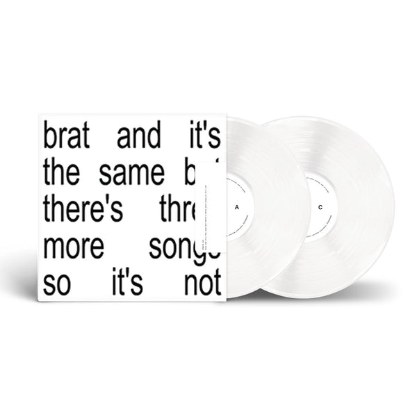 brat and it’s the same but there’s three more songs so it’s not: White Double Vinyl LP